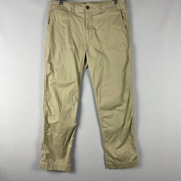 Buck Mason Other - Buck Mason Officer Pant Mens 32x28 Tan Beige Chino Straight Fit Casual Preppy